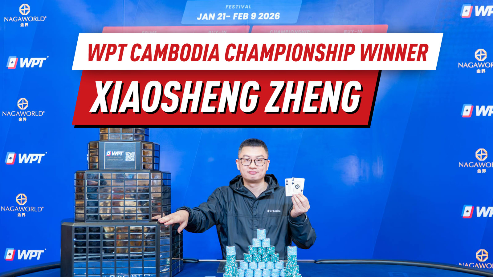 WPT Камбоджа День 20: Сяошэн Чжэн завоевывает чемпионский титул