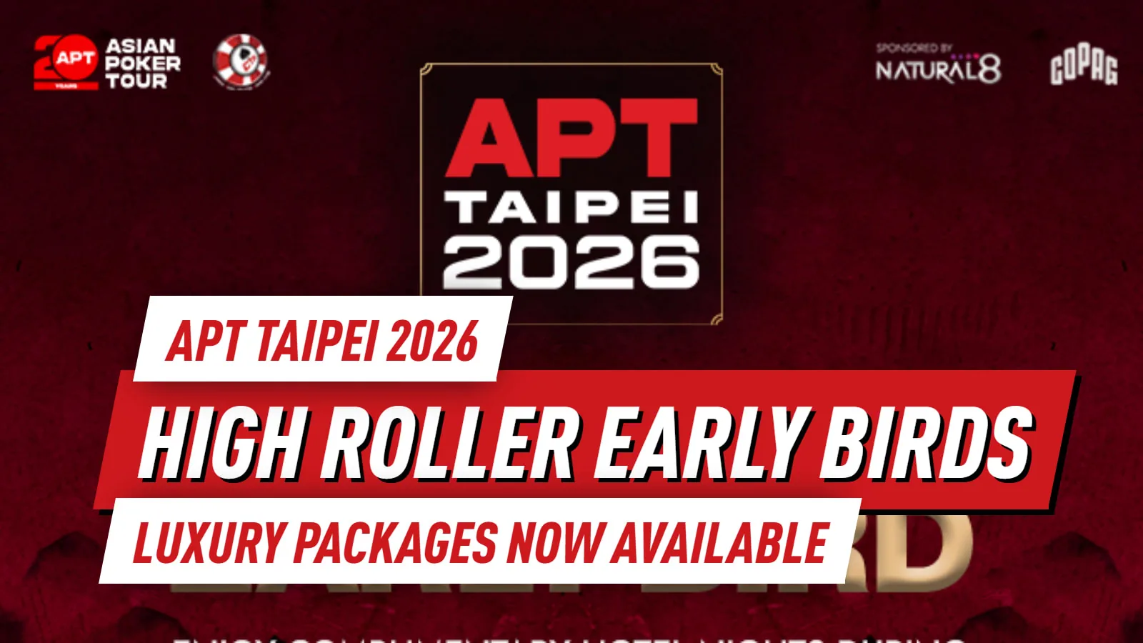 Объявлены спецпредложения Early Bird для хайроллеров APT Taipei 2026 перед апрельским фестивалем