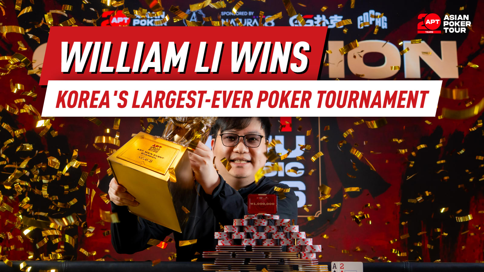 William Li завоевывает крупнейший покерный турнир в Корее на APT Jeju Classic