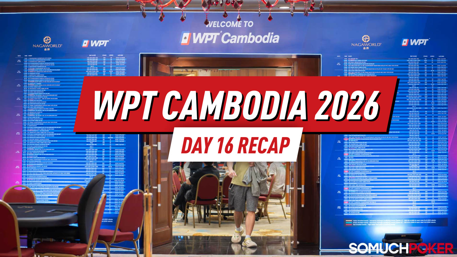 День 16 на WPT Камбоджа 2026: Беллаис лидирует в дне 1B, Ахметзянов выигрывает крупный баунти, третий трофей Сутлы