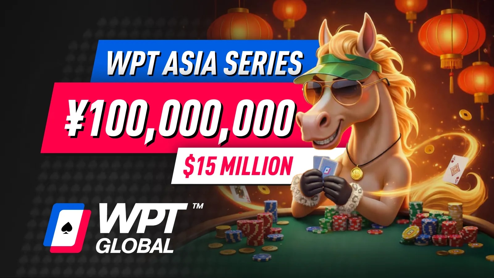 100 000 000 ¥ (15 млн $) GTD WPT Asia Series на WPT Global