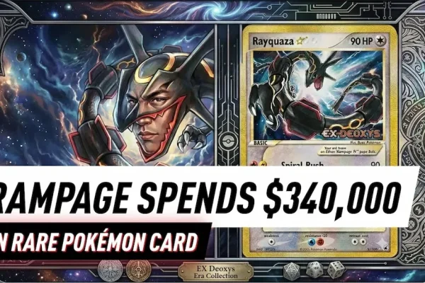 Rampage идет ва-банк: покер-про тратит $340,000 на редкую карту Pokémon