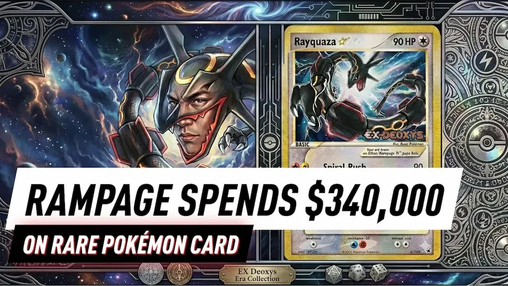 Rampage идет ва-банк: покер-про тратит $340,000 на редкую карту Pokémon