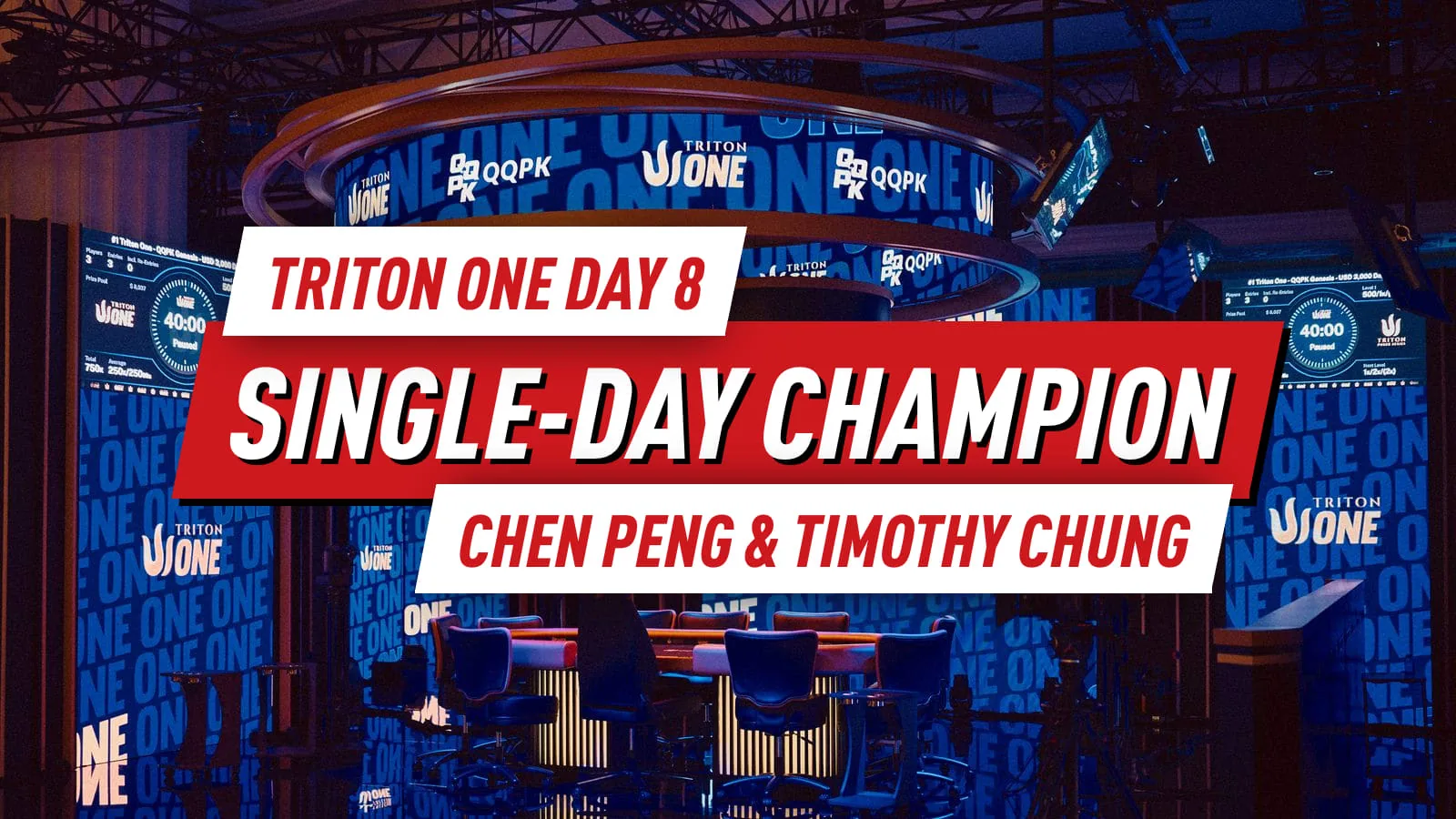 Чэнь Пэн и Тимоти Чунг завоевали титулы Triton ONE Single-Day