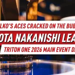 Сёта Наканиши доминирует в Day 2 Main Event Triton ONE, тузы Александра Шилко переехали на баббле