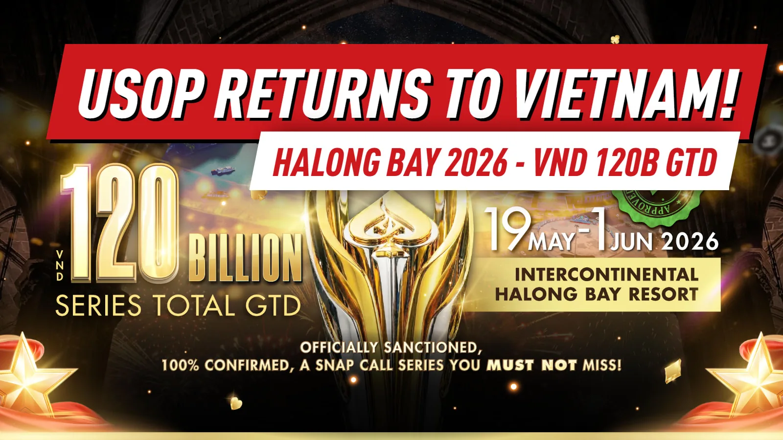U Series Poker анонсирует новый фестиваль в InterContinental HaLong Bay Resort