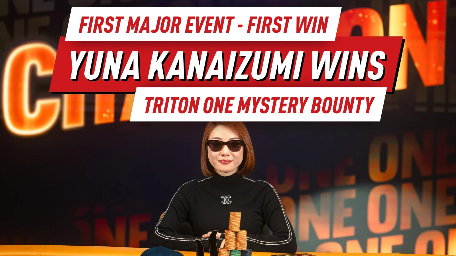 Дебютантка Юна Канаидзуми выигрывает Triton ONE Mystery Bounty