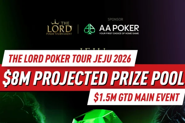 The Lord Poker Tournament (TLPT) Jeju 2026 нацелен на серию в $8 Million