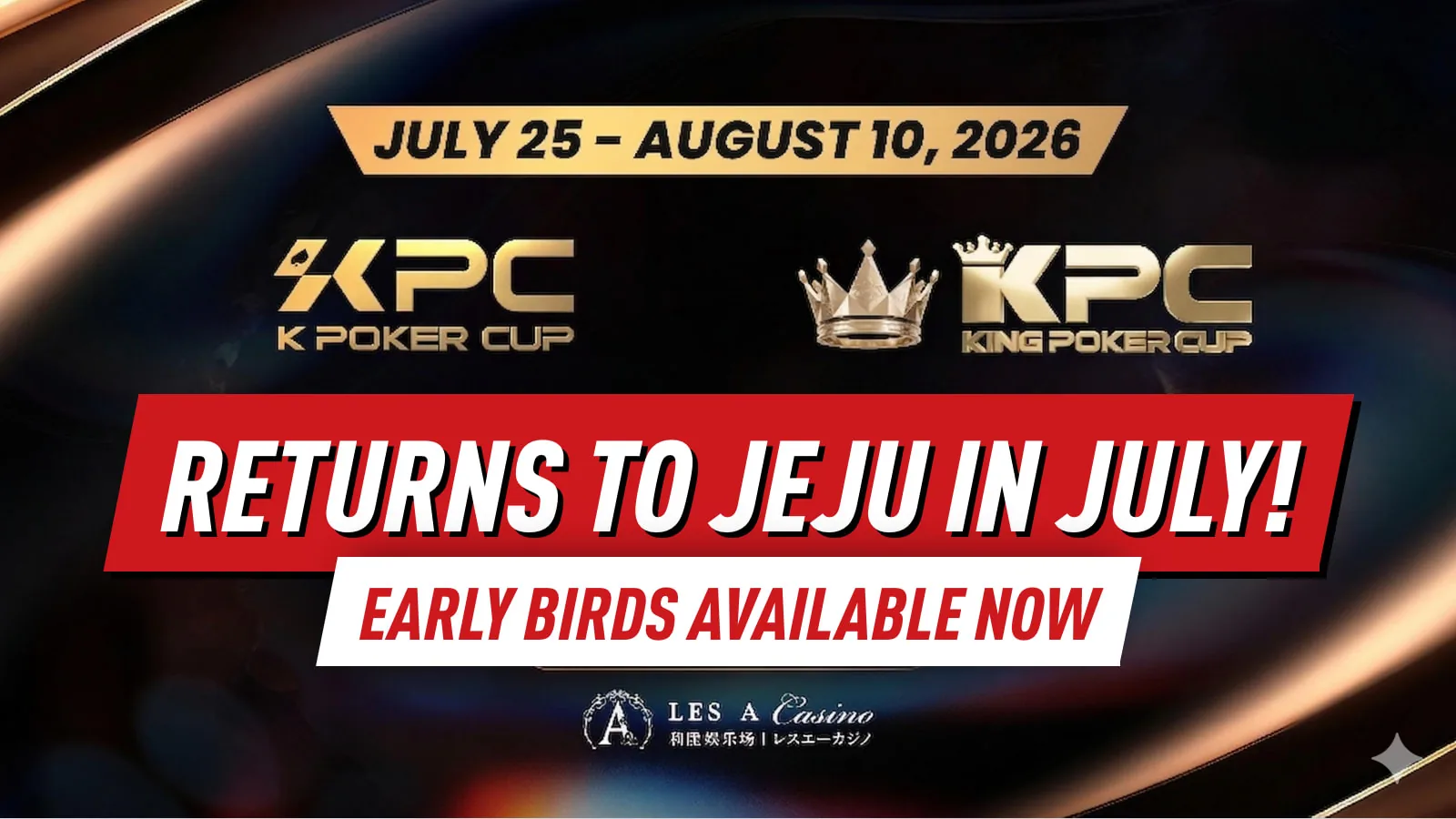 K Poker Cup и серия King Poker Cup возвращаются в июле — пакеты Early Bird уже доступны!