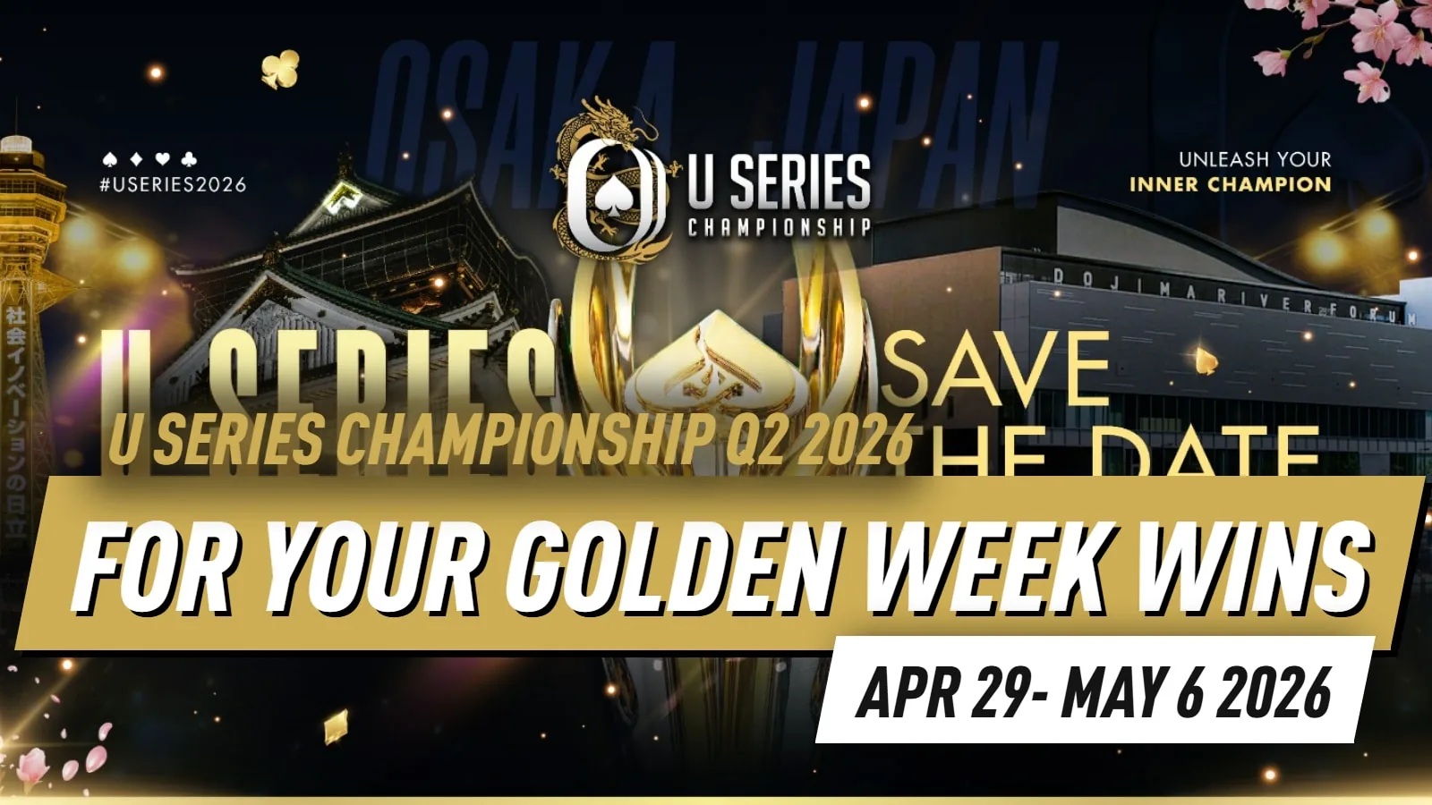 Азарт Золотой недели: выпущен U Series Championship Osaka Q2 2026