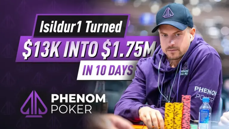 Isildur1 превращает 13K в 1.75M на Phenom Poker