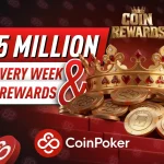 CoinPoker CoinRewards: $1.5 миллиона каждую неделю + 15% ежедневный рейкбек