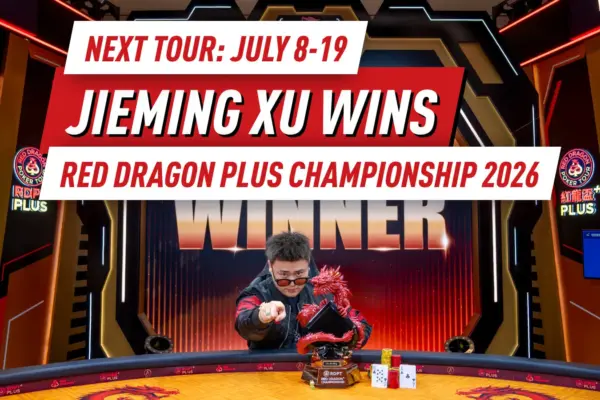 RDPT Plus Jeju 2026 завершился победой Jieming Xu в Red Dragon Plus Championship, и подтверждено возвращение в июле