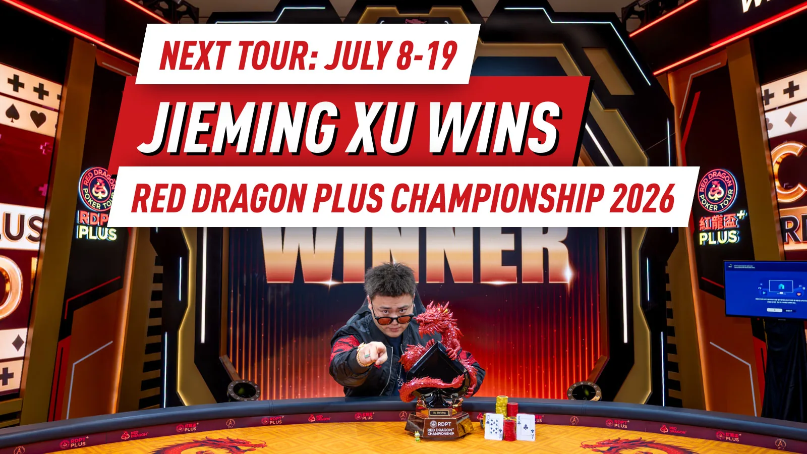 RDPT Plus Jeju 2026 завершился победой Jieming Xu в Red Dragon Plus Championship, и подтверждено возвращение в июле