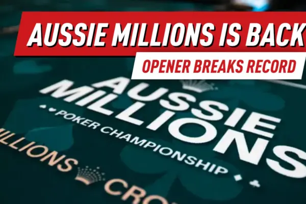 Открытие Aussie Millions бьет рекорды, когда 2 144 входа заполнили Crown Melbourne