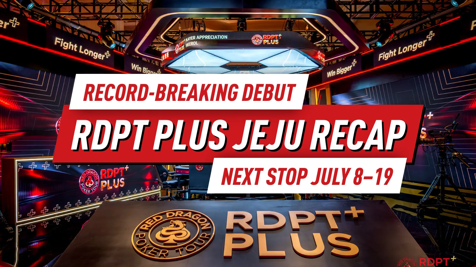 Дебют RDPT Plus Jeju устанавливает новый стандарт с $9M+ призовым фондом, следующая остановка подтверждена 8-19 июля