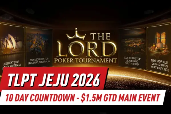 TLPT Jeju 2026 начнется через 10 дней с главным событием на $1,5 млн
