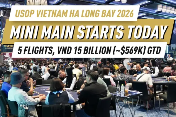 USOP Vietnam Ha Long Bay 2026 Mini Main Event выходит на сцену с гарантией в 15 миллиардов VND