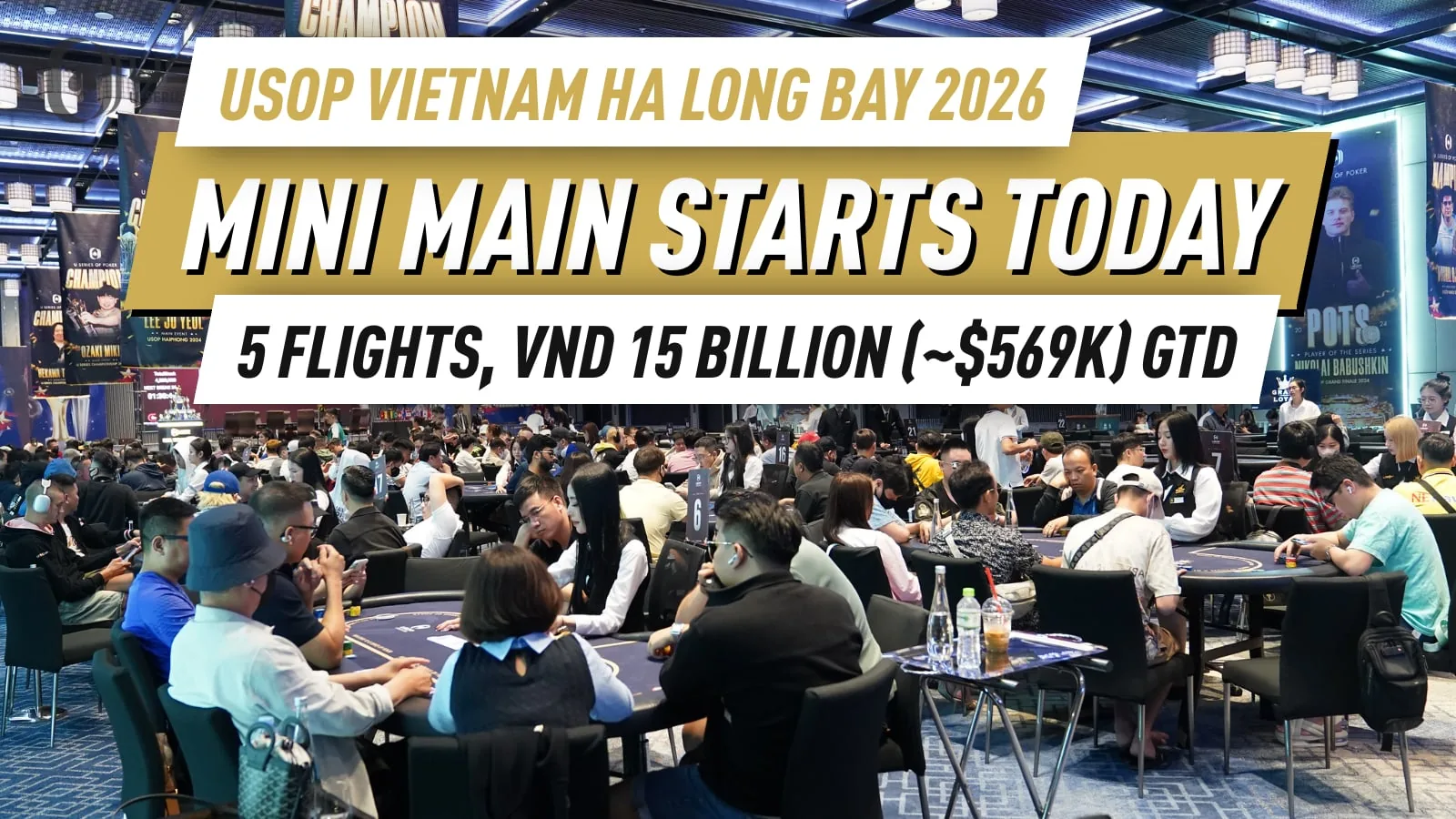 USOP Vietnam Ha Long Bay 2026 Mini Main Event выходит на сцену с гарантией в 15 миллиардов VND
