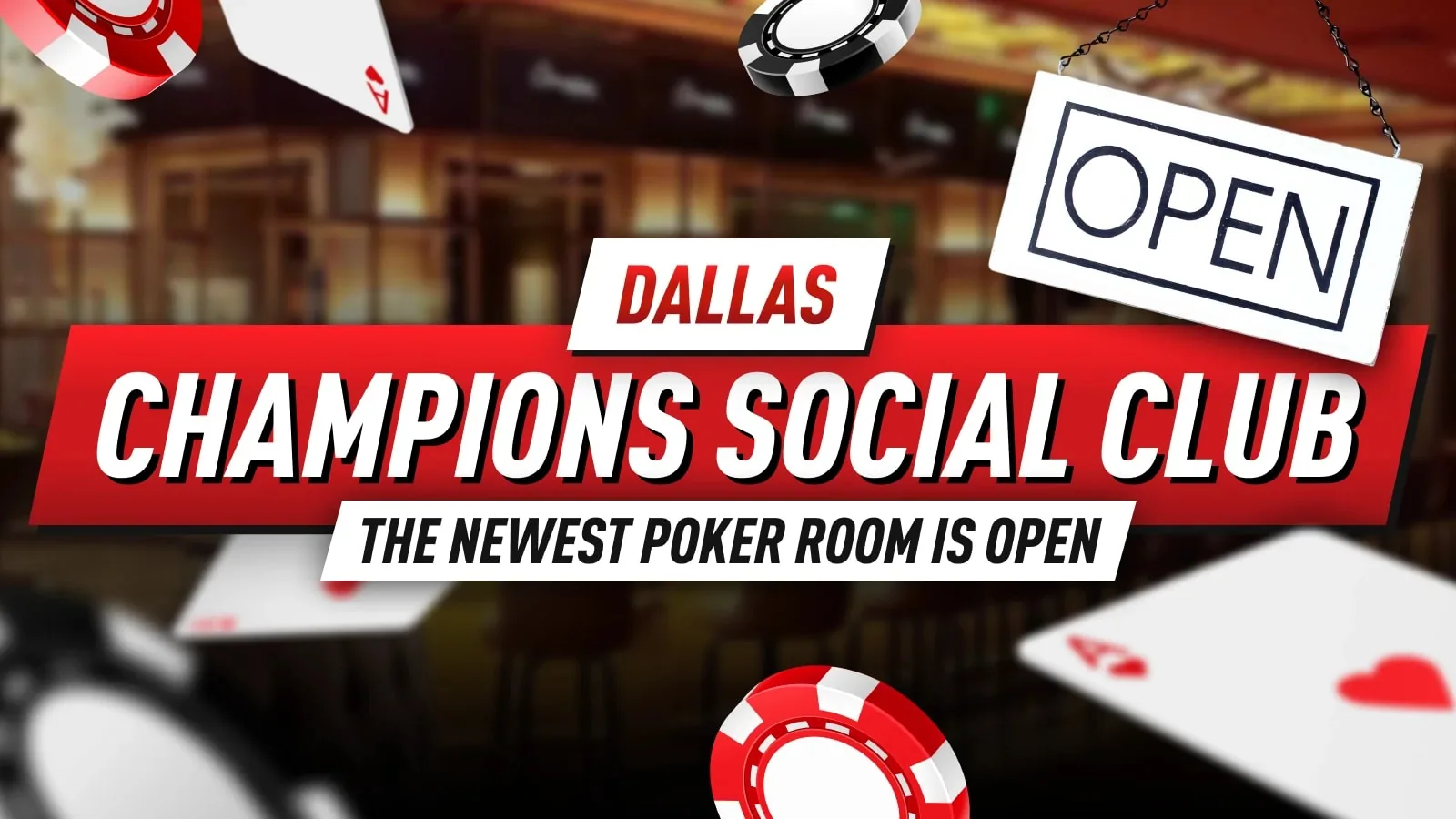 Добро пожаловать в новейший покерный зал: Champions Social Club Dallas