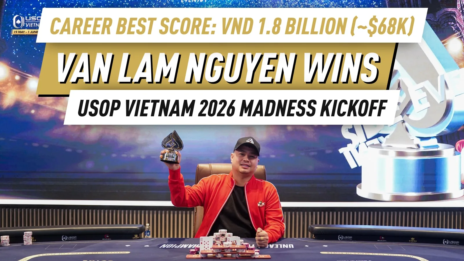 Ван Лам Нгуен заявляет о победе в USOP Vietnam Ha Long Bay 2026 Madness Kickoff