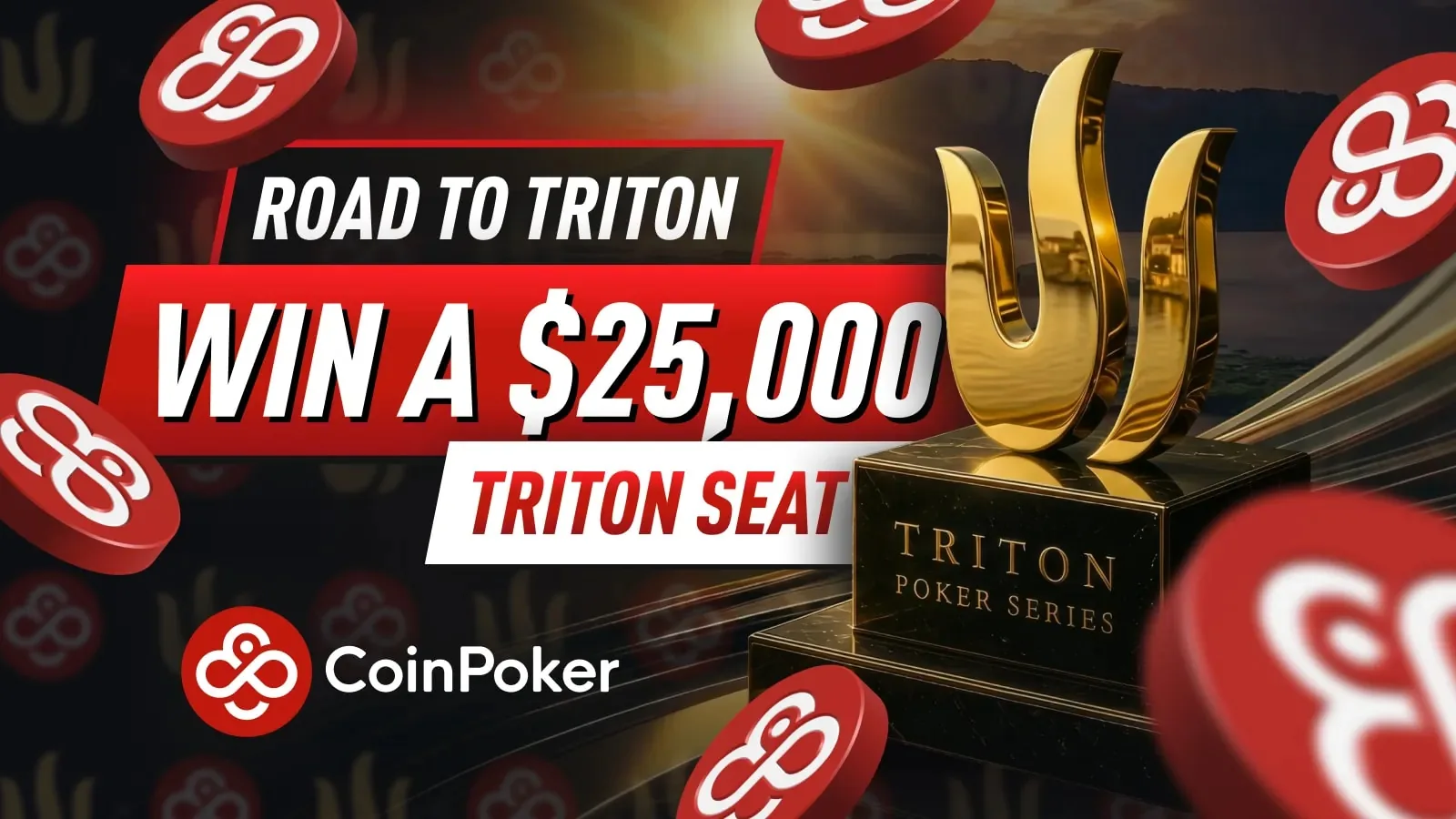 CoinPoker Road to Triton – Выиграйте место на Triton стоимостью $25,000
