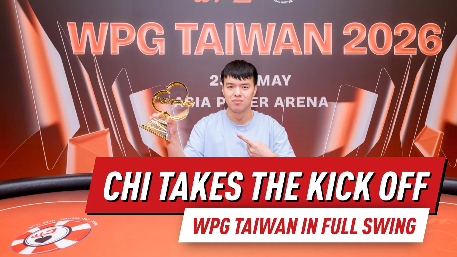 WPG Taiwan 2026 начинает с сильного старта, когда Тинг Чие Чи выигрывает начало турнира