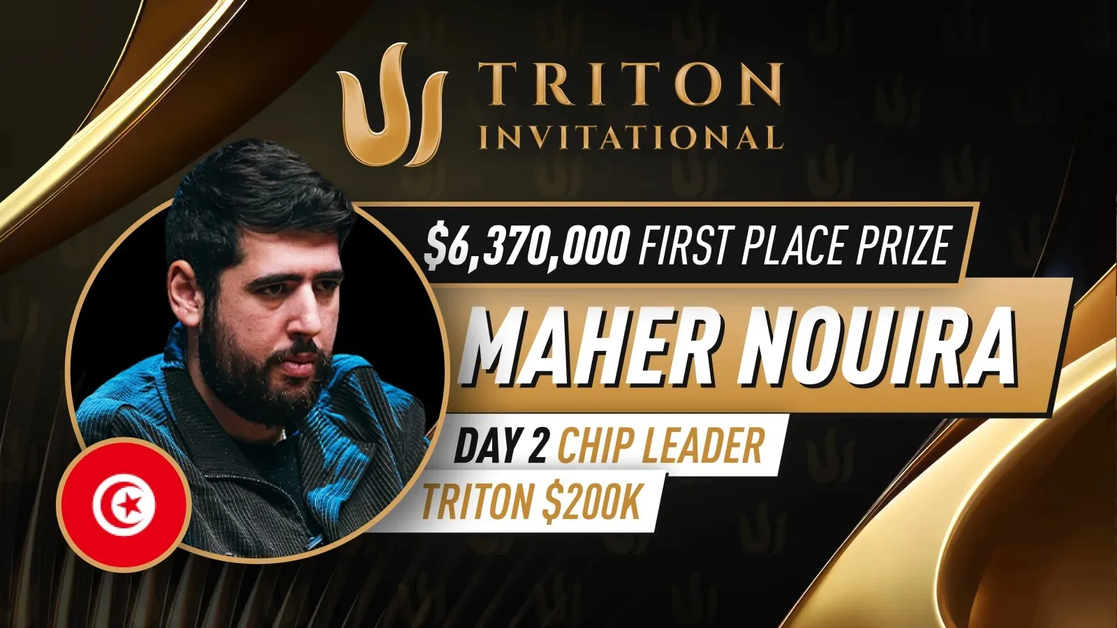 Maher Nouira ведет Финал 12 в День 3 $200K Triton Invitational