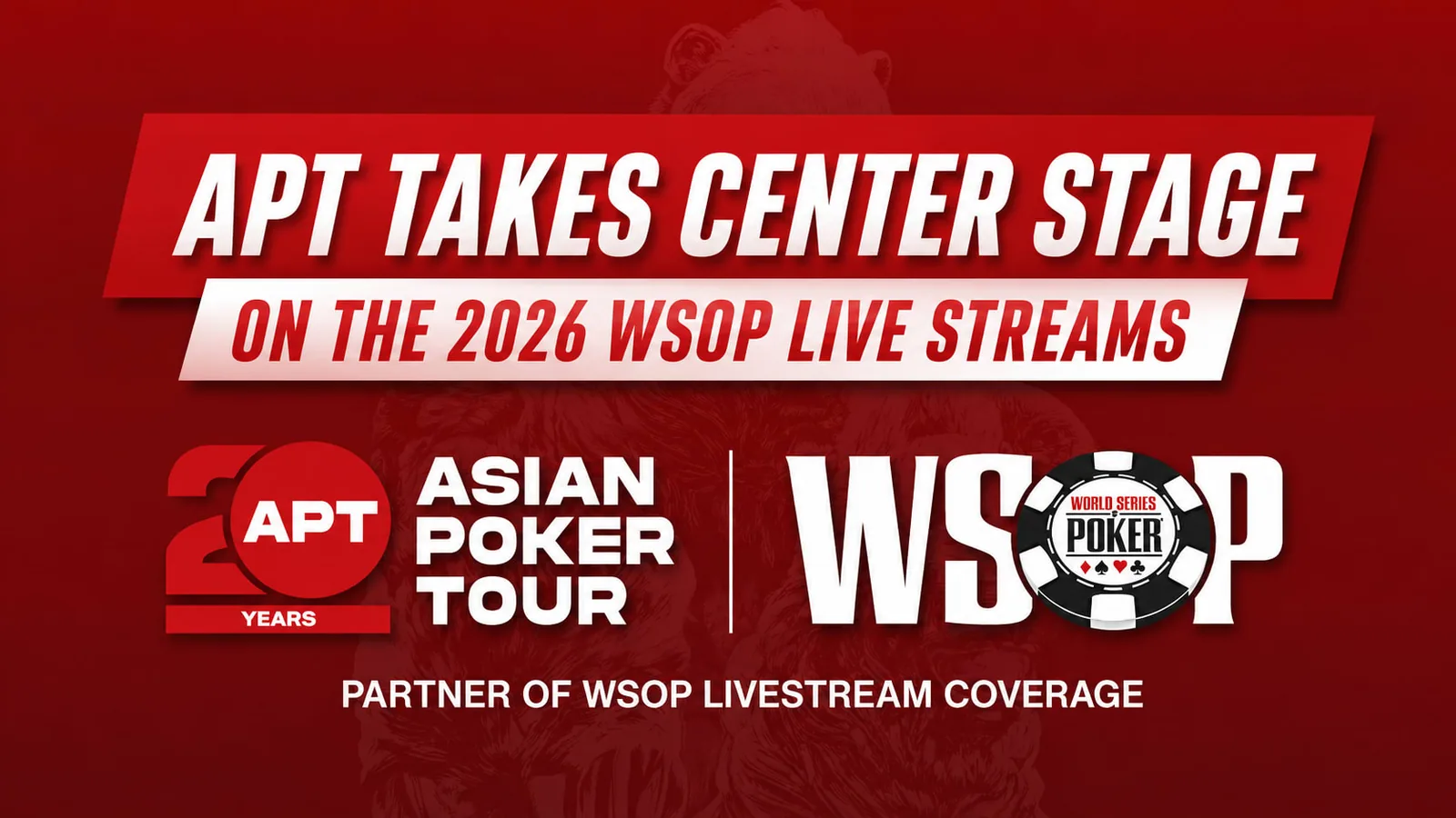 APT сотрудничает с WSOP для прямой трансляции в 2026 году и розыгрыша чемпионата APT