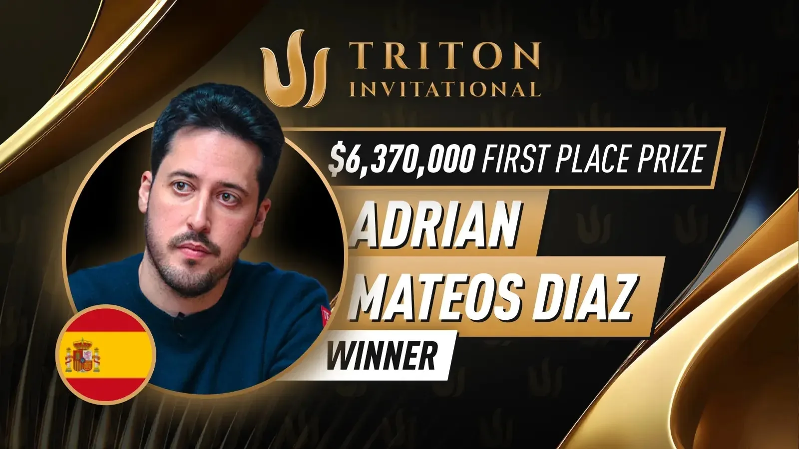 “These Tournaments Are Super Special” Adrian Mateos выигрывает $6.37M в Triton Invitational