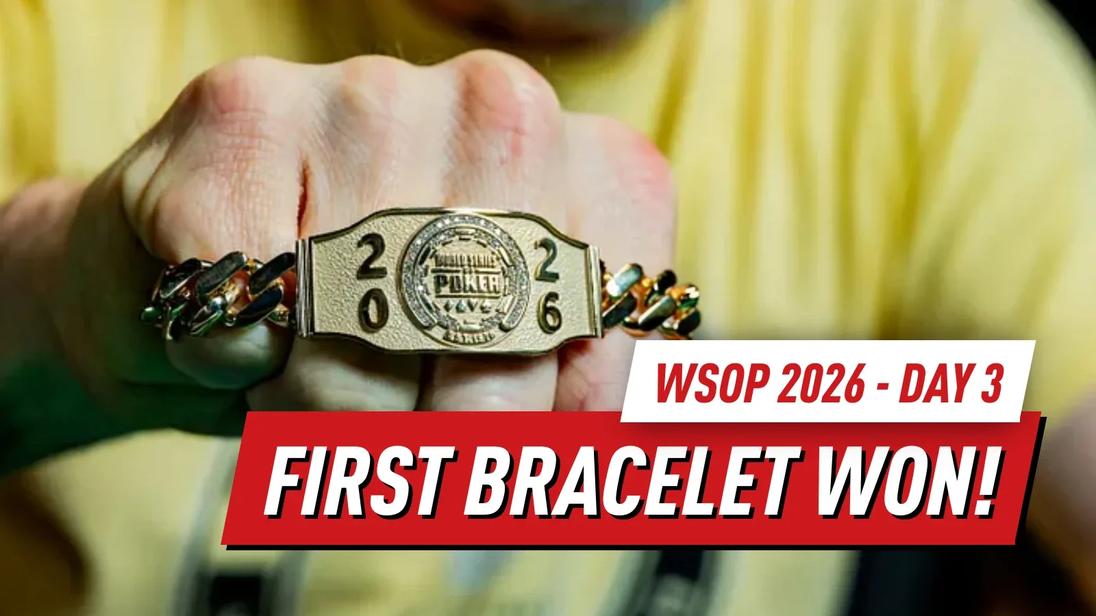 WSOP 2026 День 3 Итоги: Первый браслет вручен, когда крупные имена заполнили столы