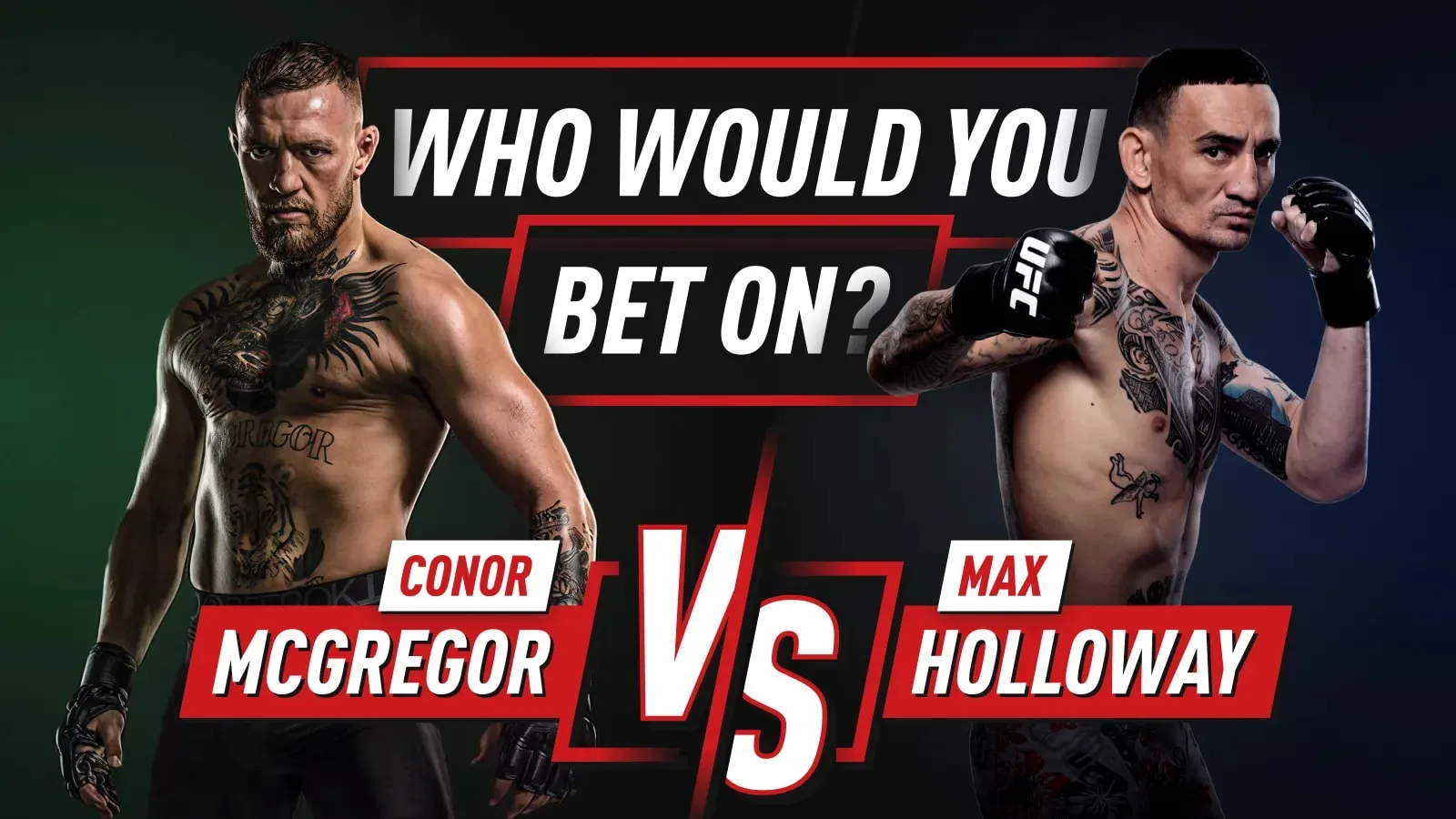На кого бы вы поставили? Конор Макгрегор против Холлоуэя UFC 329