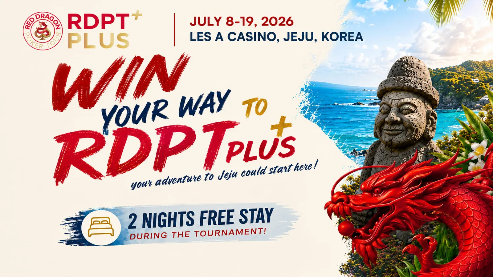 RDPT PLUS Jeju Summer 2026 запускает розыгрыш вместе с полным расписанием