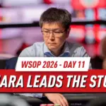 WSOP 2026 Обзор 11-го дня: Джефф Мэдсен выигрывает пятый браслет, в то время как Кихара лидирует в $10K Stud на следующий день после своей победы
