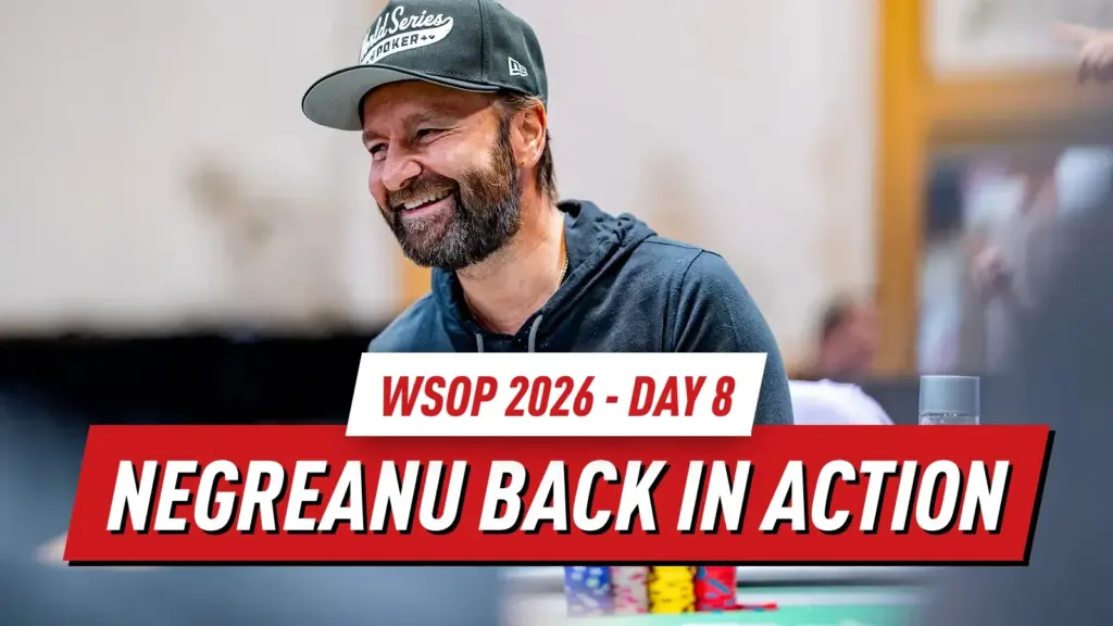 WSOP 2026 День 8 Итоги: Хаббард выигрывает браслет, а Негреану занимает лидирующую позицию в чемпионате по лоуболу с бай-ином $10K