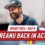 WSOP 2026 День 8 Итоги: Хаббард выигрывает браслет, а Негреану занимает лидирующую позицию в чемпионате по лоуболу с бай-ином $10K
