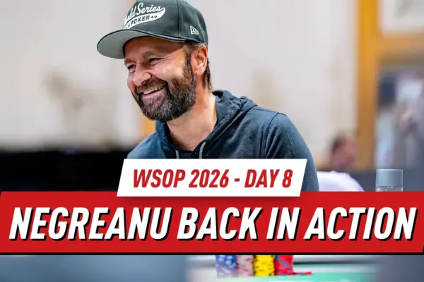 WSOP 2026 День 8 Итоги: Хаббард выигрывает браслет, а Негреану занимает лидирующую позицию в чемпионате по лоуболу с бай-ином $10K
