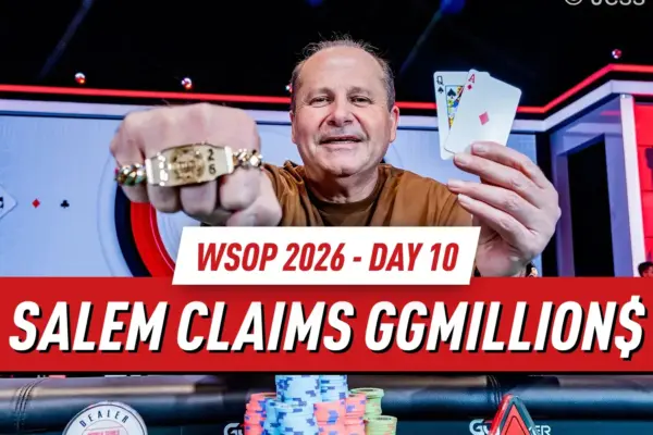 WSOP 2026 Day 10 Обзор: Salem выигрывает GGMillion$; Vargas выигрывает Circuit Championship