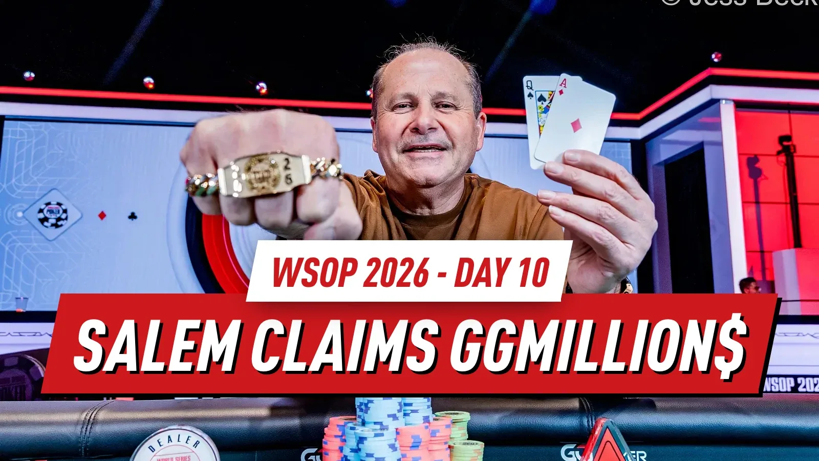 WSOP 2026 Day 10 Обзор: Salem выигрывает GGMillion$; Vargas выигрывает Circuit Championship