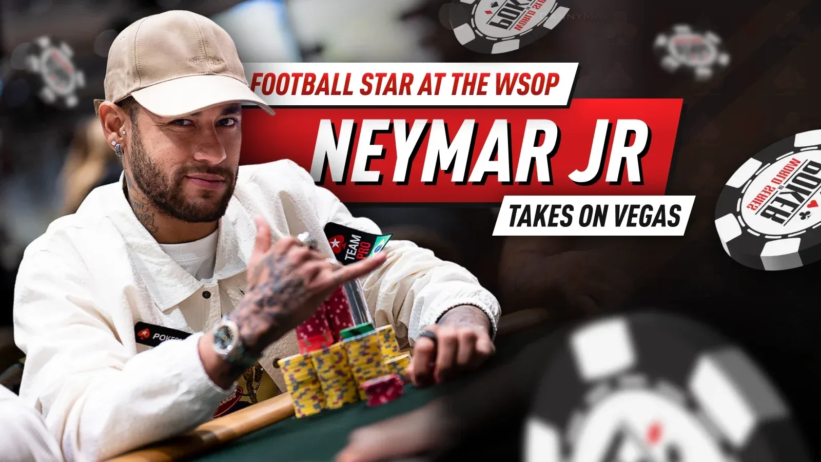 Неймар младший на WSOP: бразильская суперзвезда выходит за покерные столы в Лас-Вегасе
