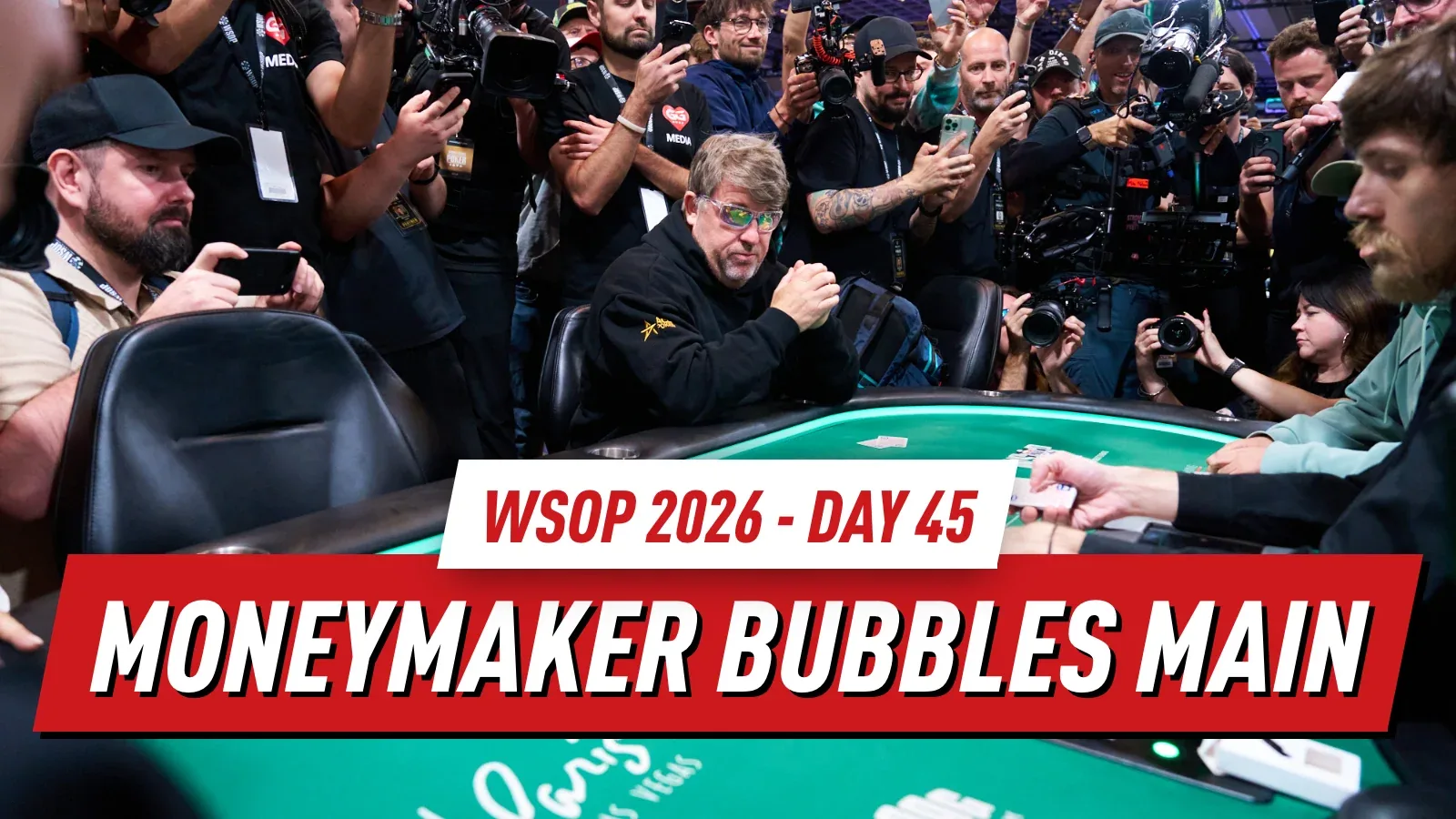 2026 WSOP День 45 Итоги: Резаи лидирует в $50K, когда пузырь основного события лопается
