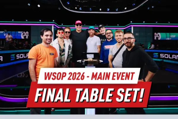 WSOP 2026 Главное событие: Лукас Джумалон лидирует за финальным столом после 8-го дня