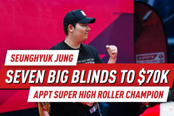 Seunghyuk Jung совершил впечатляющее возвращение и выиграл APPT Super High Roller с призом в 4,2 млн PHP