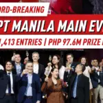 APPT Manila 2026 Главное событие установило рекорды с 1 413 участниками, призовой фонд PHP 97,6 млн (~1,6 млн долларов США); Джоунгсун Ким лидирует среди 269 выживших