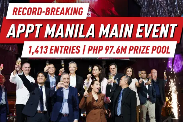 APPT Manila 2026 Главное событие установило рекорды с 1 413 участниками, призовой фонд PHP 97,6 млн (~1,6 млн долларов США); Джоунгсун Ким лидирует среди 269 выживших