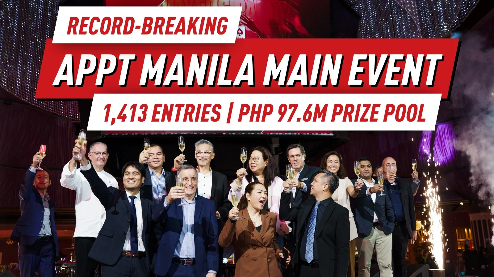 APPT Manila 2026 Главное событие установило рекорды с 1 413 участниками, призовой фонд PHP 97,6 млн (~1,6 млн долларов США); Джоунгсун Ким лидирует среди 269 выживших