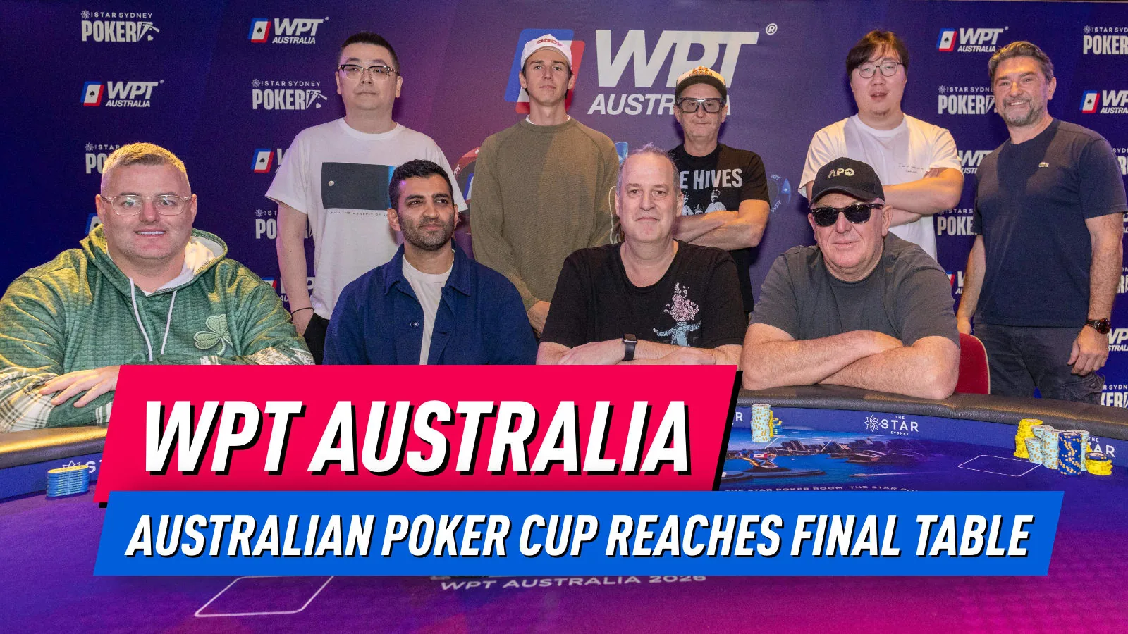 Росс Ковени ведет финальную девятку Australian Poker Cup на WPT Australia 2026