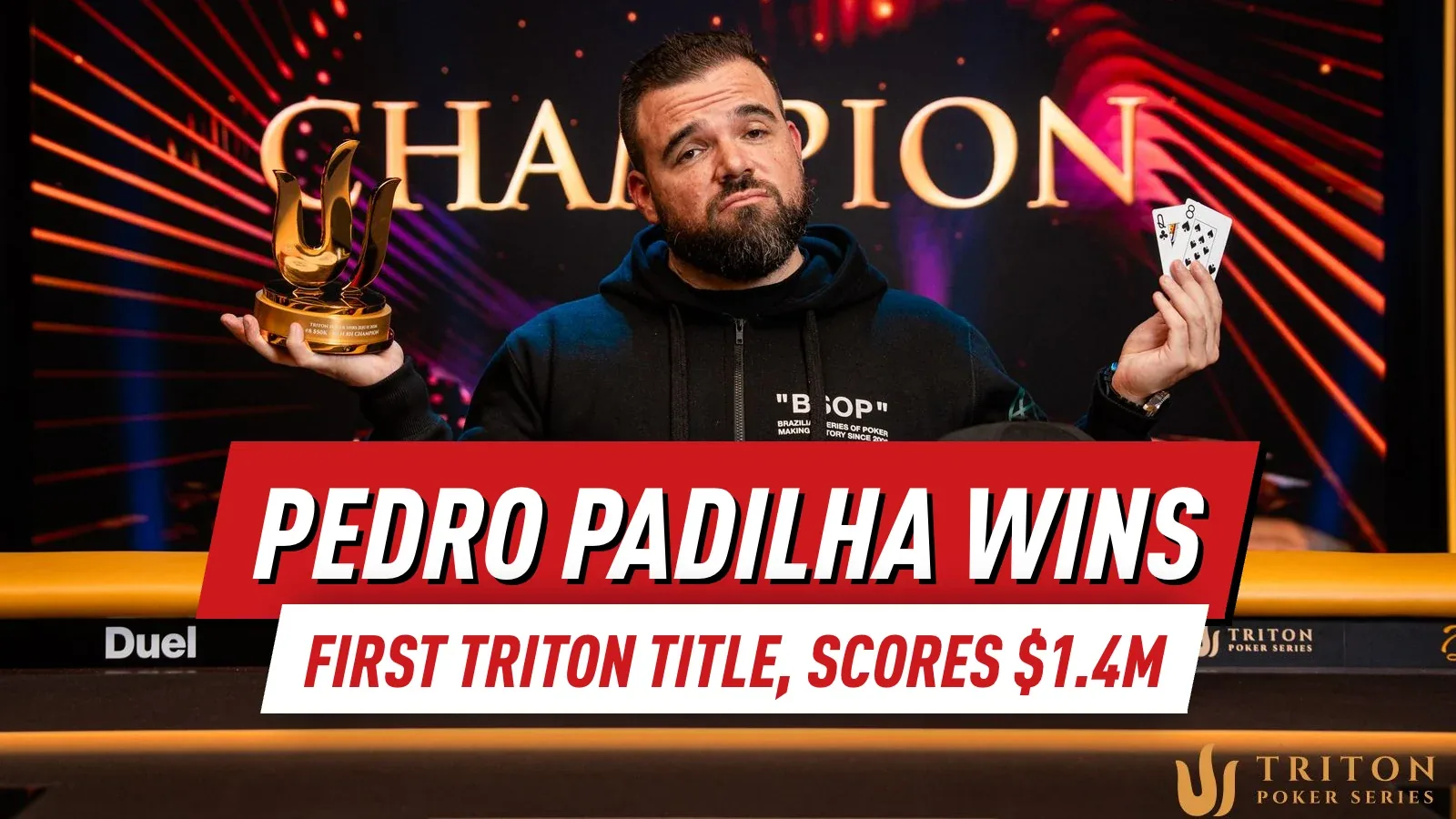 Педро Падилья выигрывает первый титул Triton, получает $1,4 млн после сделки ICM с Ником Петранджело