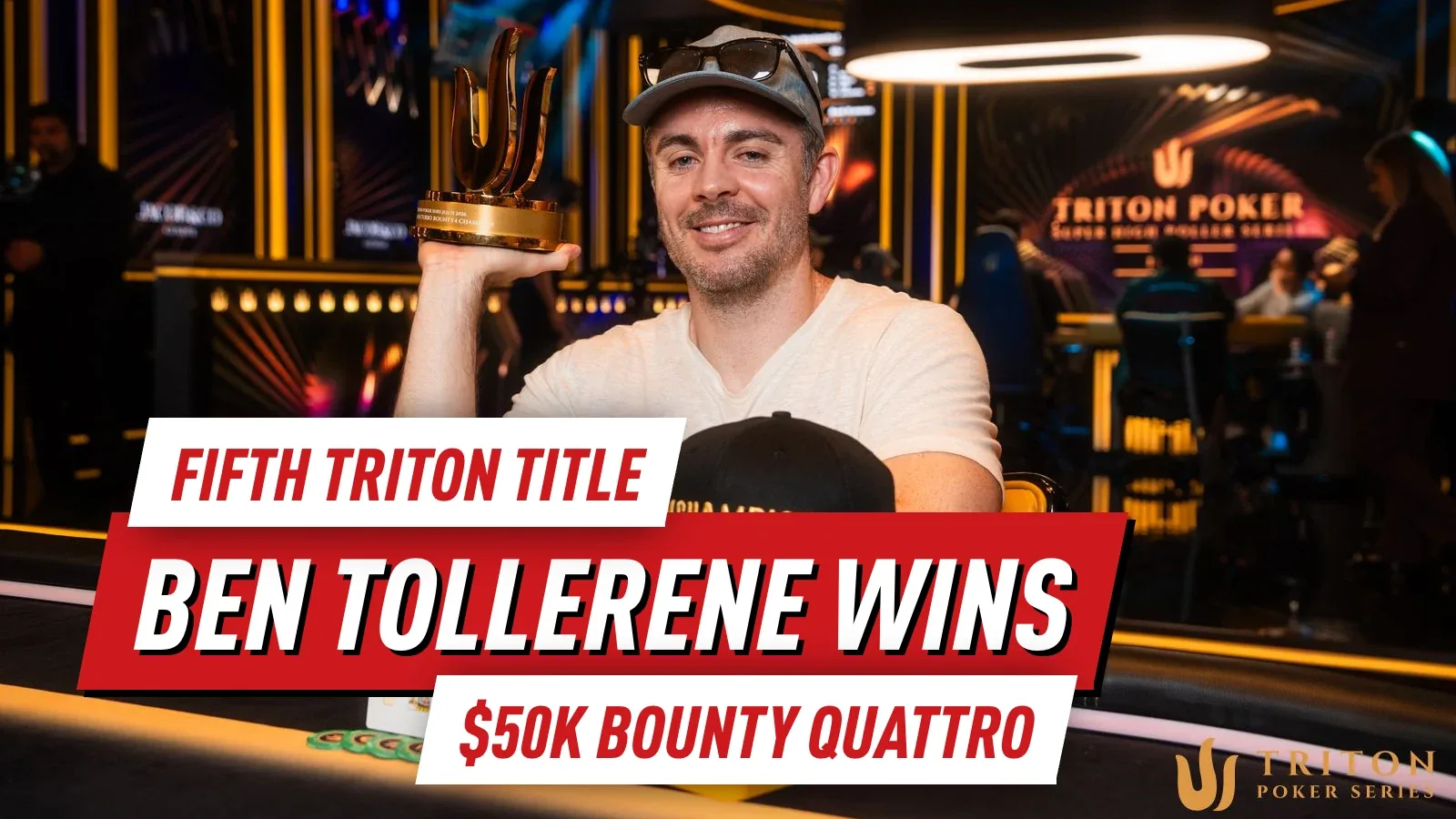 Ben Tollerene подряд выигрывает крупные турниры с бай-ином $50K, уходит с пятым титулом Triton